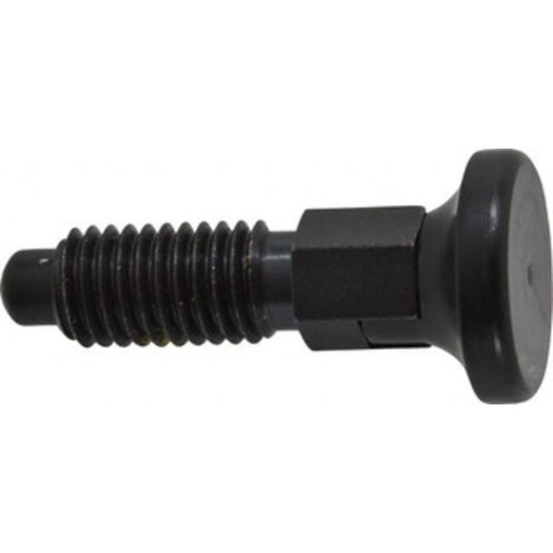 Vlier 1/2-13, 0.31 Max Plunger Diam, 0.5 Lb Init to 1.75 Lb Final End Force, Locking Knob Handle Plunger Delrin Knob, 1-1/4 Body Length, 1 Length Under Head/Shoulder, 1/4 Plunger Projection PRTL500P – 62123716