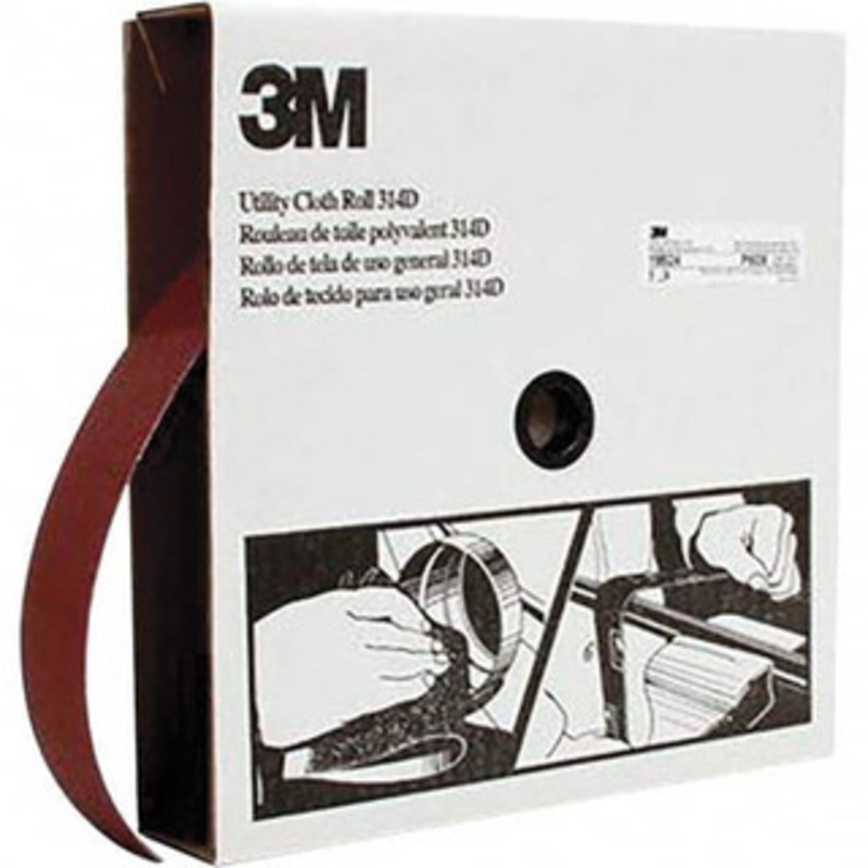 3M 2 x 50 Yd 60 Grit Aluminum Oxide Shop Roll Medium Grade, X Weighted Cloth Backing 7000118544 – 06363345