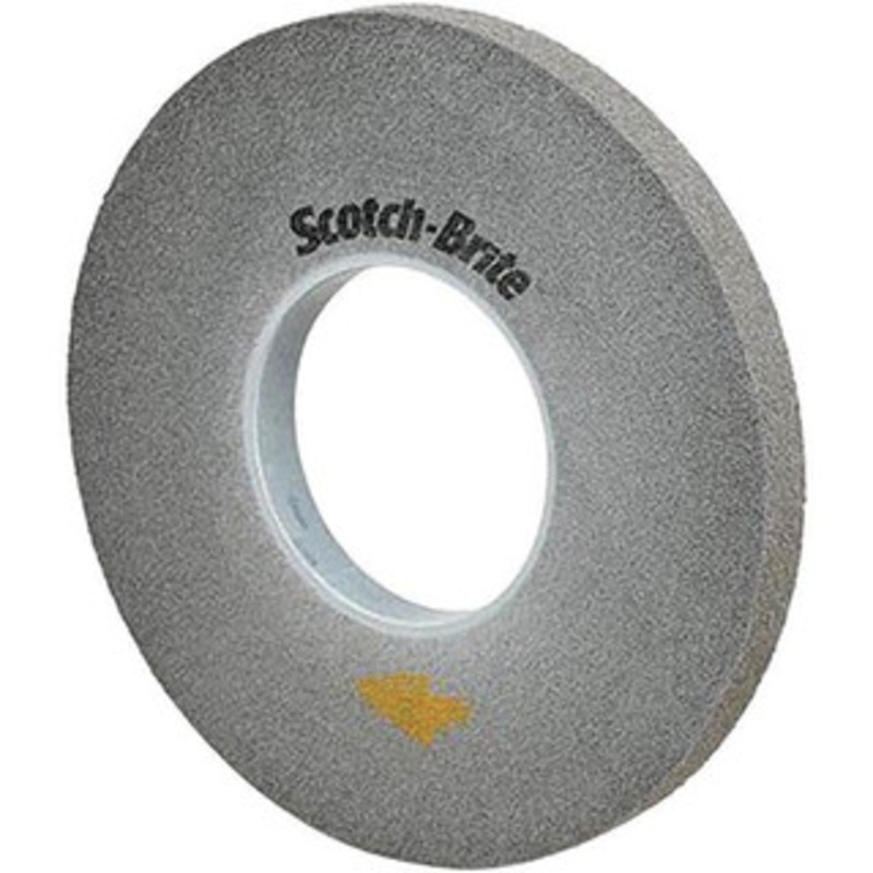 3M 6 Diam, 1/2 Face Width, 1 Center Hole, Fine Grade, Silicon Carbide Deburring Wheel Convolute, Medium Density 10 Grade, 6,000 RPM 7100050300 – 40530289