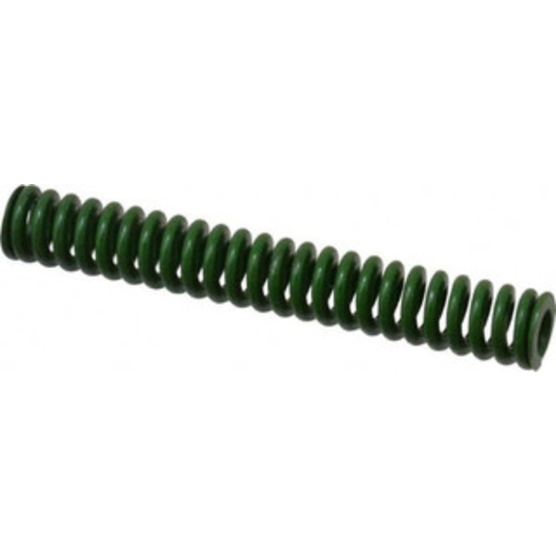 Associated Spring Raymond 3/8 Hole Diam, 3/16 Rod Diam, 2-1/2 Free Length, Green Die Spring 43.8 Lb Max Deflection, 0.63 Max Deflection, Extra Heavy Duty, Chromium Alloy Steel 106-110 – 07663297