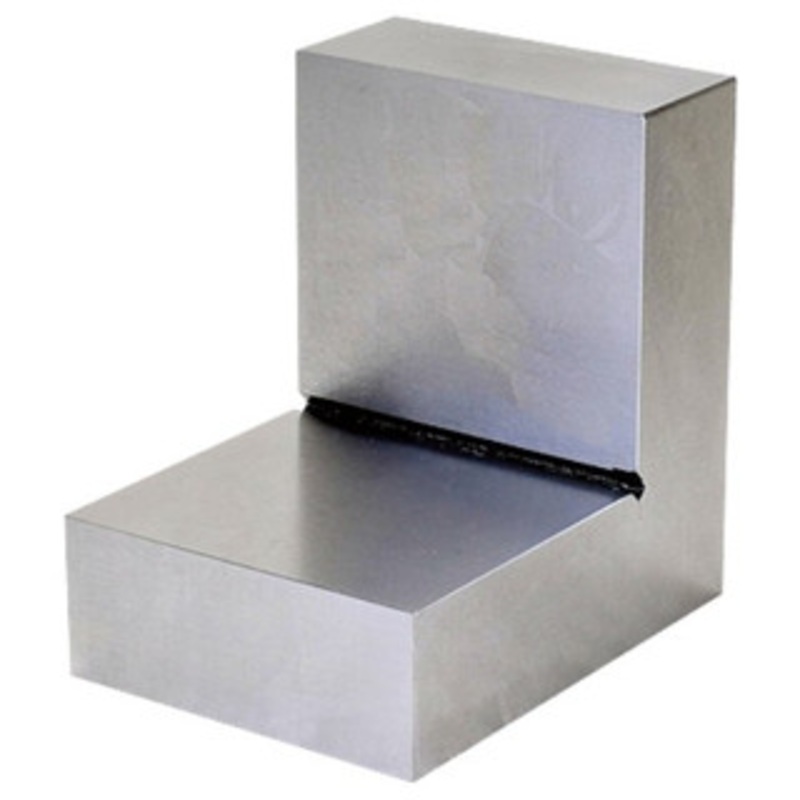 Precise 4 x 4 x 3 x 1-1/8 No Hole Steel Right Angle Plate – 3402-1443