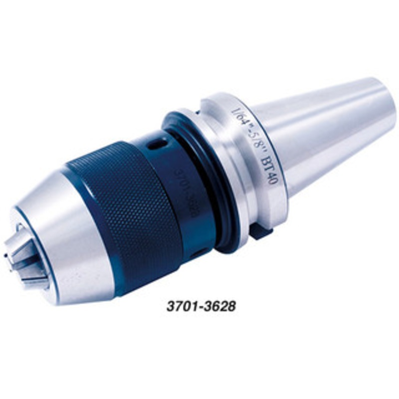 Precise Ultra Precision Keyless Drill Chuck w/ Integral BT-40 Shank – 3701-3628