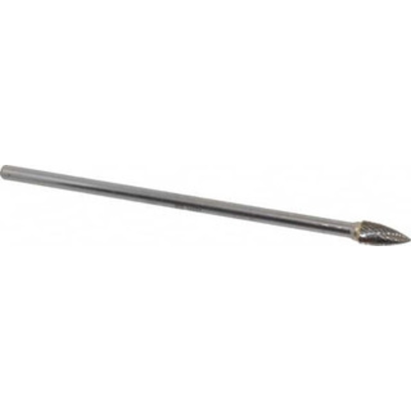SGSPRO 3/8 Cut Diam, 1/4 Shank Diam, Carbide Double Cut Tree Burr Point End, 3/4 LOC 16653 – 05292651