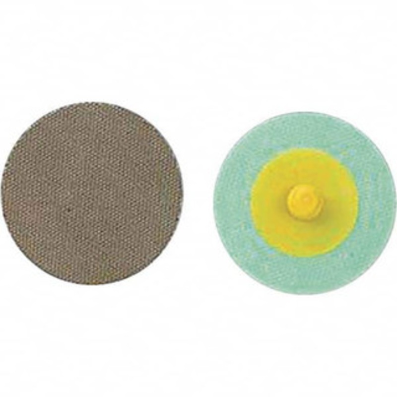 3M 1-1/2 400 Grit Diamond Quick Change Disc Type R Attachment, Super Fine Grade, Yellow, Coated, Polyester Backing, 30,000 RPM, Roloc TR Compatible 7100100636 – 00186882