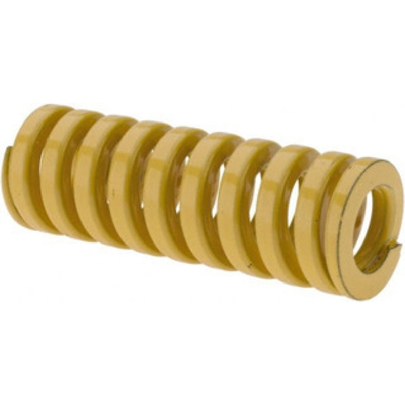 Danly 5/8 Hole Diam, 11/32 Rod Diam, 1-3/4 Free Length, Yellow Die Spring 36.3 Lb Max Deflection, 0.43 Max Deflection, Extra Heavy Duty, Chromium Vanadium Steel 9-1007-36 – 76016443