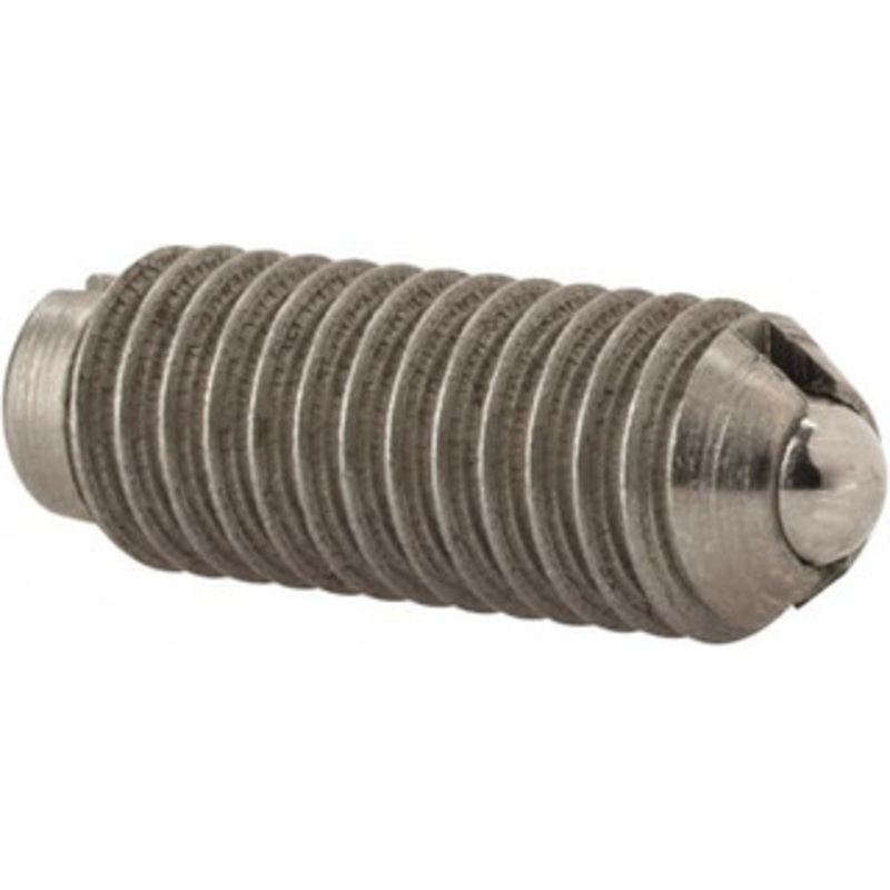 Gibraltar 10-32, 0.093 Ball Diam, 33/64 Body Length, 0.025 Max Ball Reach, Threaded Ball Plunger Stainless Steel Body, Stainless Steel Ball, 2 Lb Initial End Force, 5 Lb Final End Force 10103P-G – 65220188