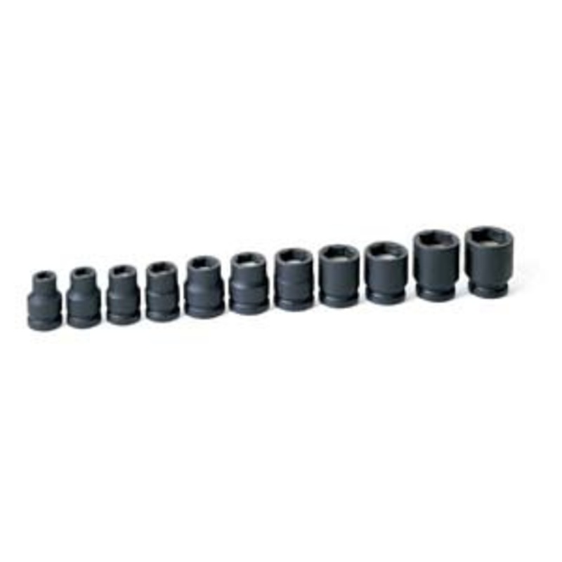 Grey Pneumatic 1/2 Drive 11 Piece Magnetic Impact Socket Set – GY1511G