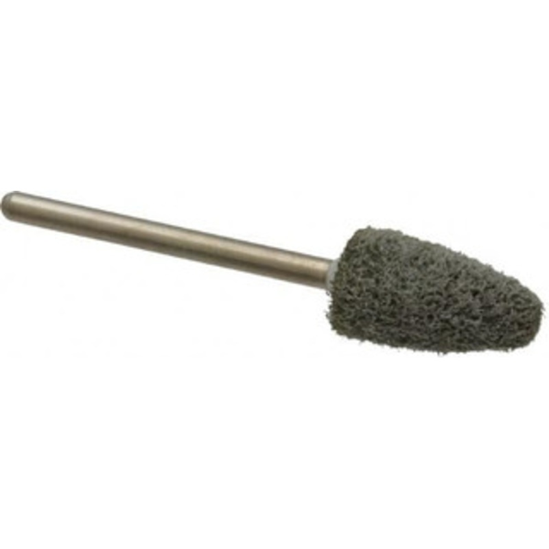 Grier Abrasive 3/8 Head Diam x 3/4 Thickness, B52, Pointed End, Aluminum Oxide Mounted Point Green-Gray, Fine Grade, 45,370 RPM B52-N2-17236 – 04691788