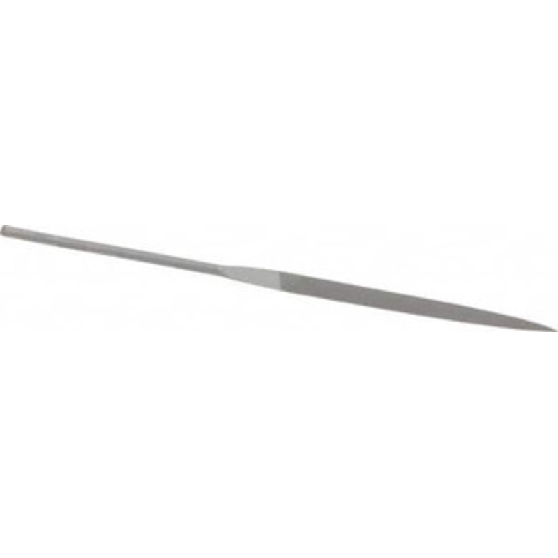 Grobet USA 5-1/2 Needle Precision Swiss Pattern Barrette File 2 Cut, 2-1/2 LOC, with Handle 31.454 – 60233129