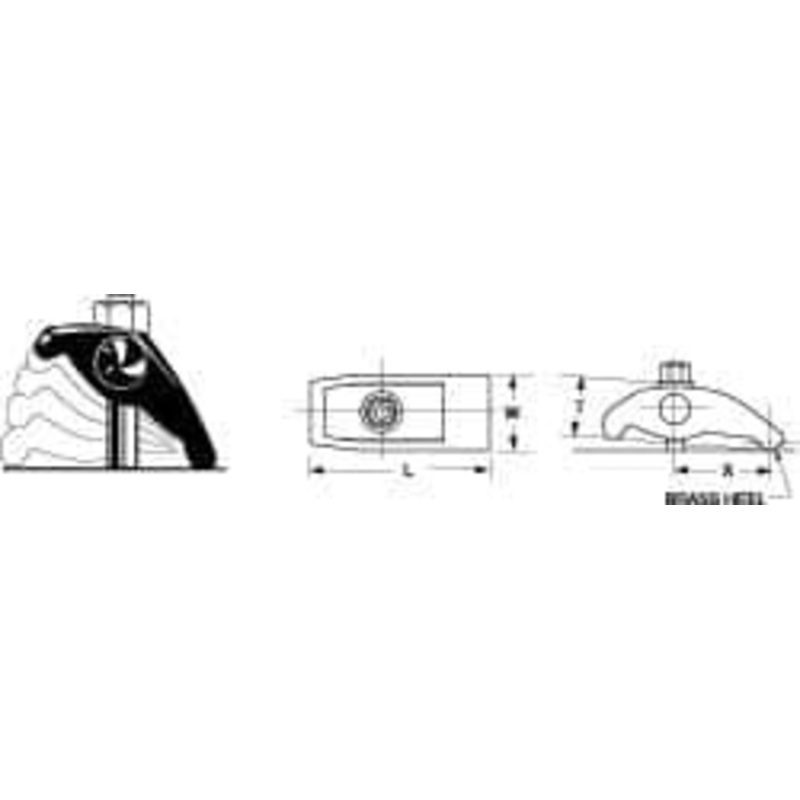 Jergens 5/8 Stud, 2-3/8 Max Clamping Height, Steel, Adjustable & Self-Positioning Strap Clamp 5 Long, 2 Wide, 1-5/8 High, 3 Heel to Stud Center 19102 – 82386426