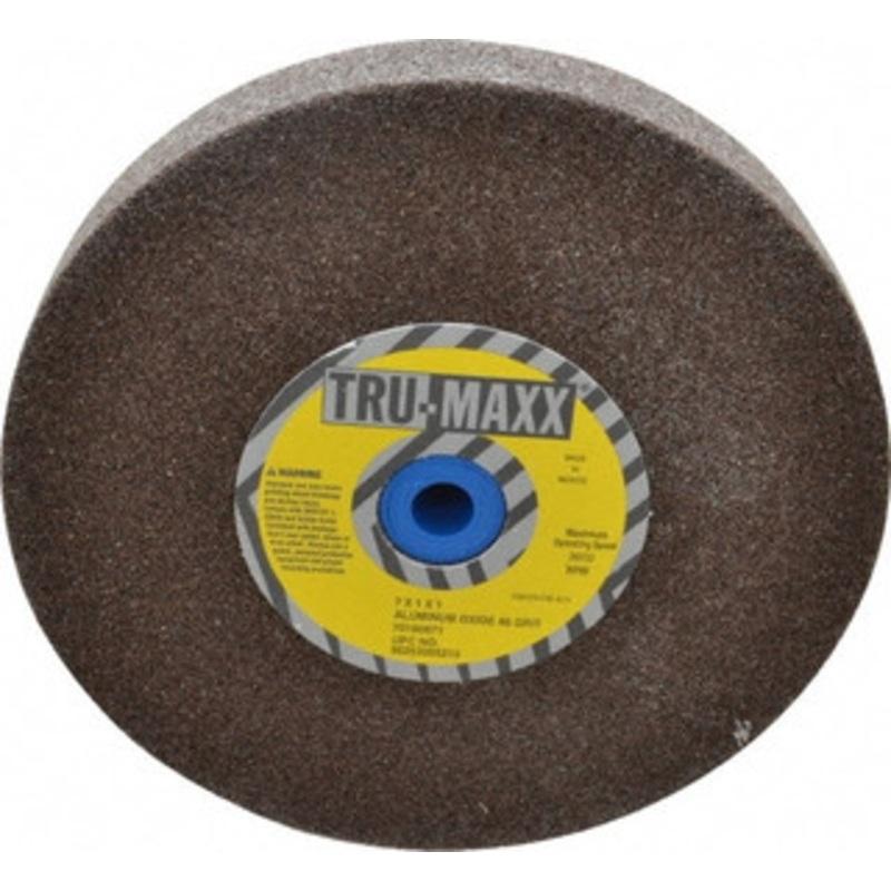 Tru-Maxx 46 Grit Aluminum Oxide Bench & Pedestal Grinding Wheel 7 Diam x 1 Hole x 1 Thick, 3600 Max RPM, O Hardness, Coarse Grade , Vitrified Bond 66253255213 – 70180971