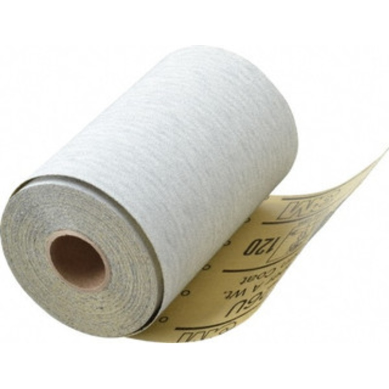3M 120 Grit, Silicon Carbide Adhesive Backed Sanding Sheets Sandpaper Roll, 4-1/2 x 10 Yds., Fine Grade, A Weighted Backing 7100025487 – 89471627