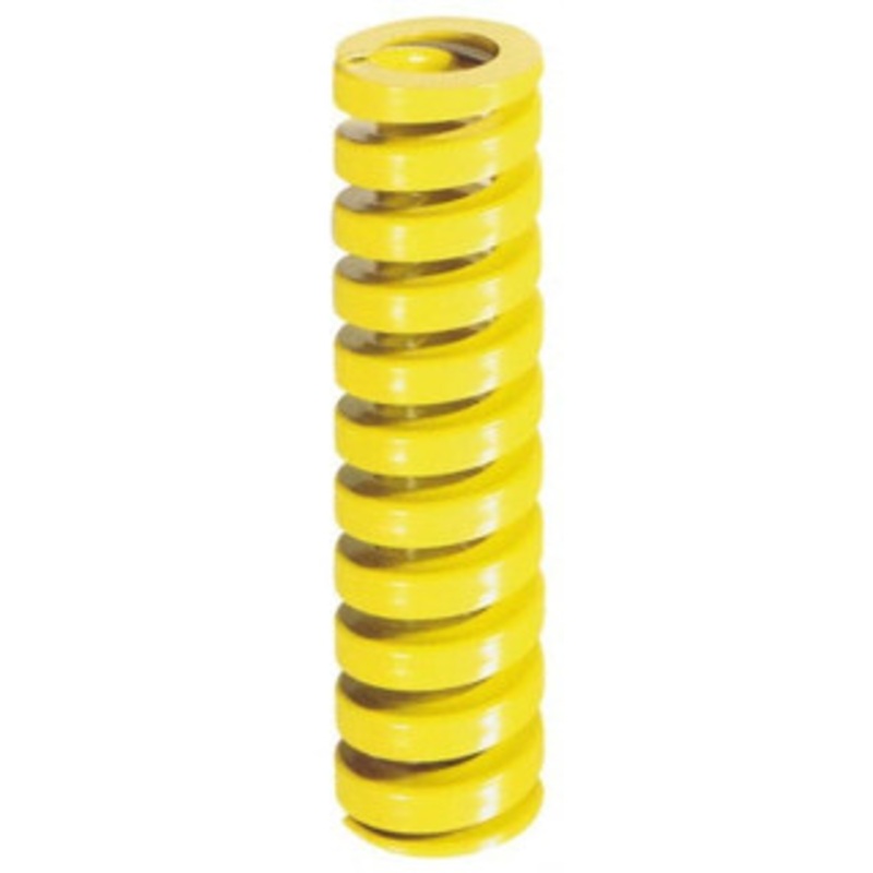 Danly 1 Hole Diam, 1/2 Rod Diam, 7 Free Length, Yellow Die Spring 29.3 Lb Max Deflection, 1.75 Max Deflection, Extra Heavy Duty, Chromium Vanadium Steel 9-1628-36 – 76016948