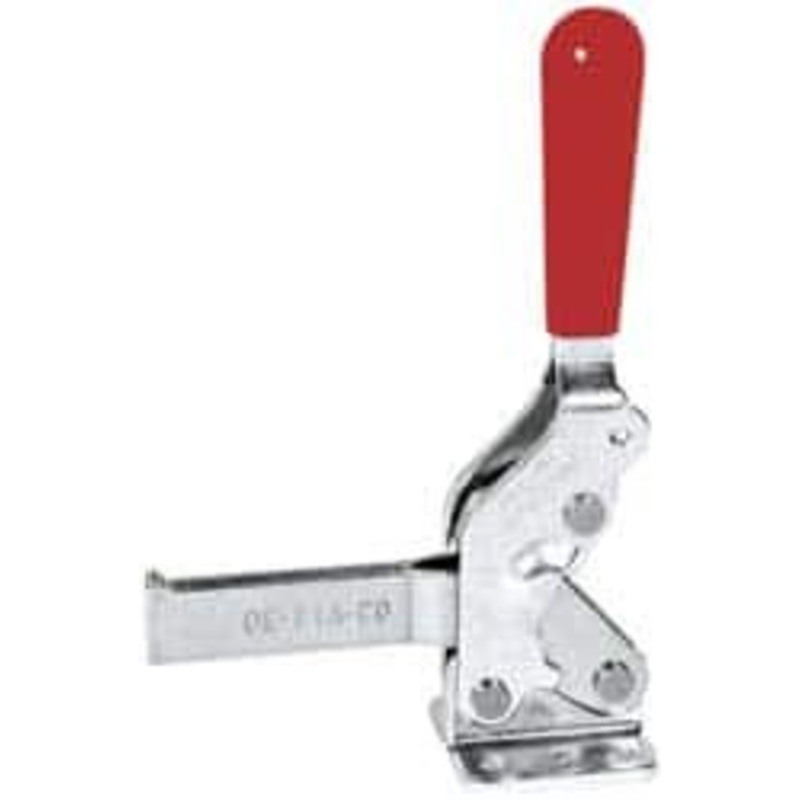Destaco 1,000 Lb Holding Capacity, Vertical Handle, Manual Hold Down Toggle Clamp 64 Handle Movement, 76 Bar Opening, Solid Bar, Flanged Base, Electro-Plated Zinc, Carbon Steel 2007-S – 05572292