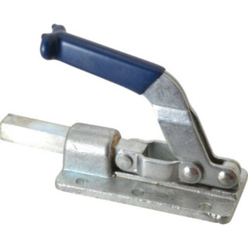 Gibraltar 800 Lb Load Capacity, Flanged Base, Carbon Steel, Standard Straight Line Action Clamp 0.26 Mounting Hole Diam, 1/2 Plunger Diam, Straight Handle GIB-PP-30608 – 73953028