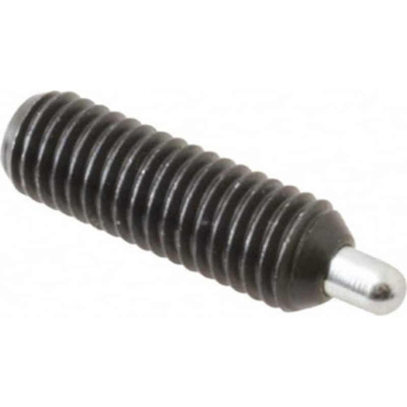 Gibraltar M8 x 1.25, 25mm Thread Length, 5mm Plunger Projection, Steel Threaded Spring Plunger 3.43mm Max Plunger Diam, 25mm Plunger Length, 1.5 Lb Init End Force, 4.48 Lb Final End Force, 4mm Hex 67012G – 02056877