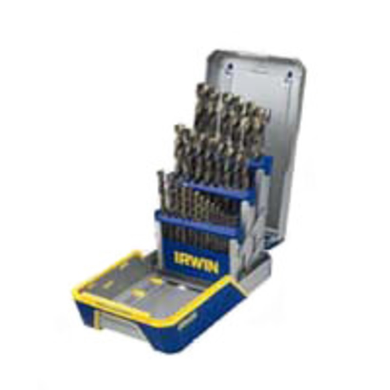 IRWIN 29 Pc Titanium Nitrate Coated Metal Index Drill Bit Set in – HA3018003