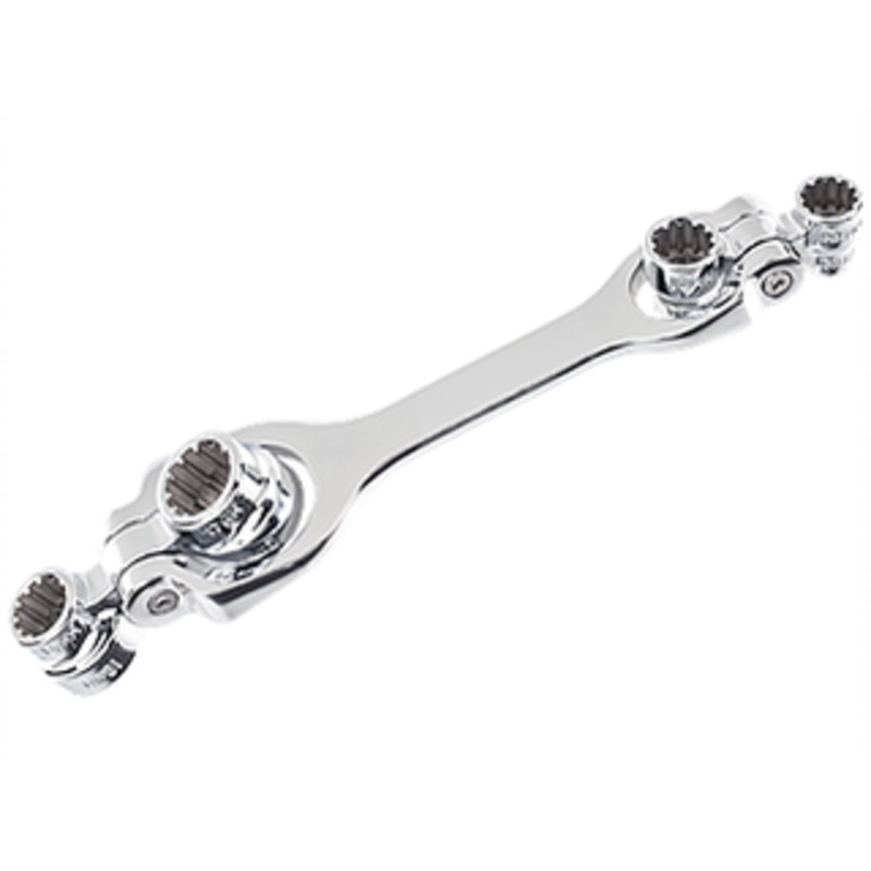 Lumax 8-in-1 SAE Oil Drain Plug Swivel Wrench – LX-1865