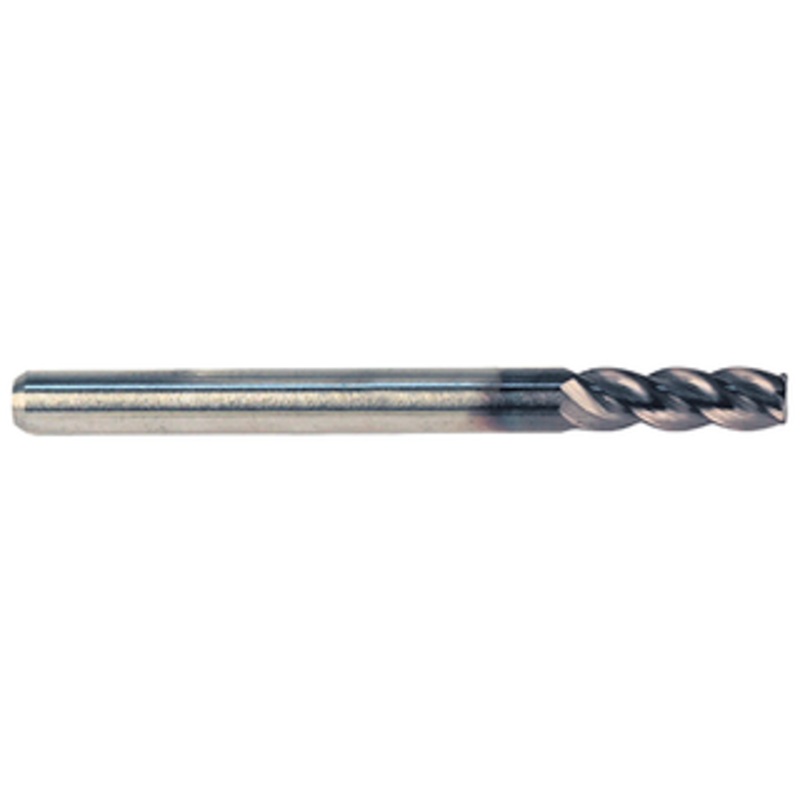 M.A. Ford 4 Flute ALtima Coated Carbide Single End Mill, 1/4 Size & Shank Diameter,  1/2 Length of Cut, 2-1/2 Overall Length