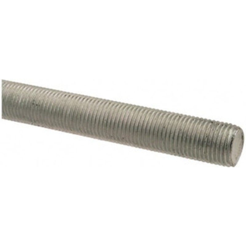 Made in USA 1/2-20 x 2 ft. Low Carbon Steel Threaded Rod Right Hand Thread, Zinc Plated Finish, UNF 20206 – 04354171