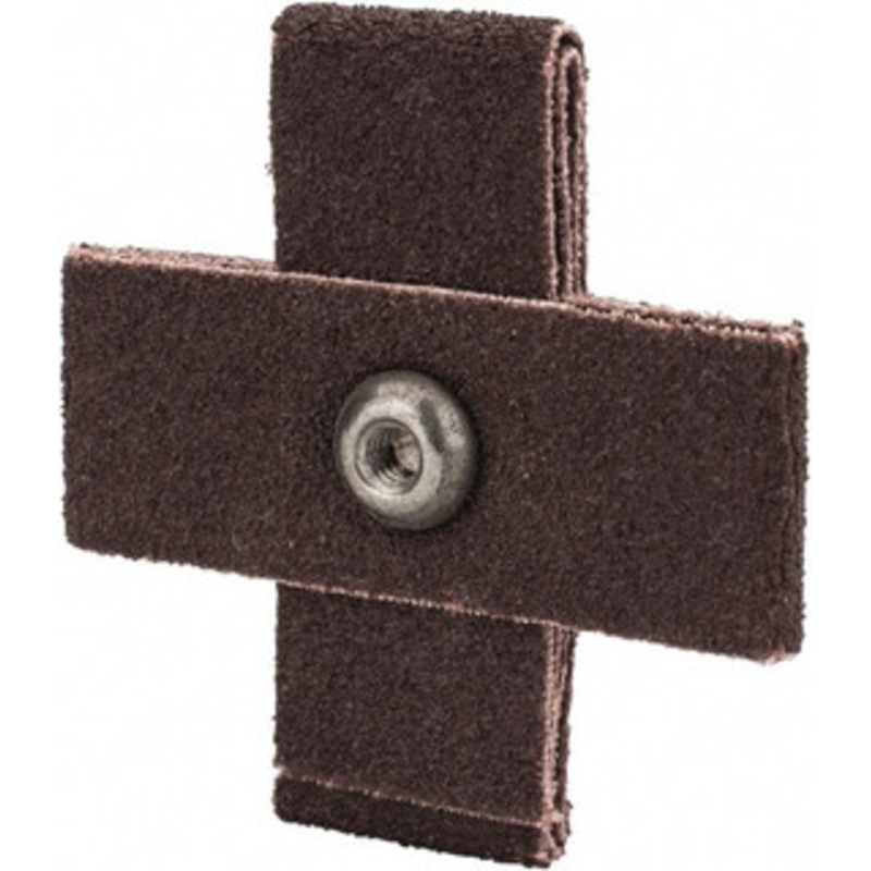 Made in USA 80 Grit, Medium Grade, Aluminum Oxide Cross Pad 2 Long x 3/4 Wide x 3/4 Thick, Cloth Backed, X Backing Weight, 8 Ply, 24,000 Max RPM 809775-69488 – 88017074