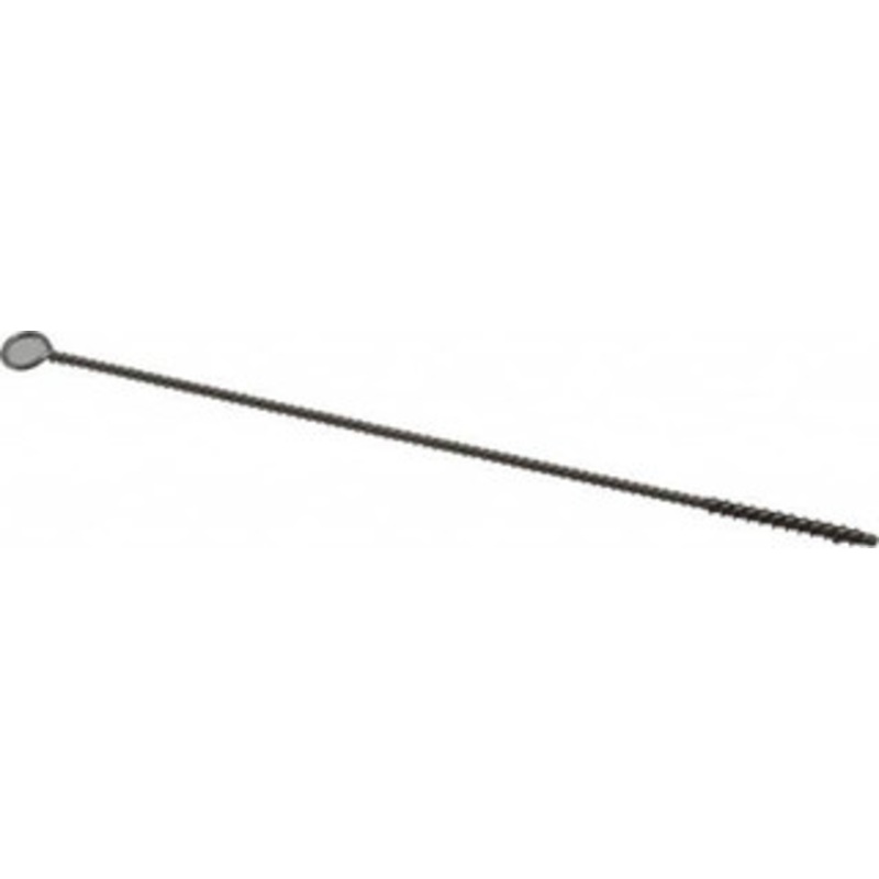 PRO-SOURCE 1 Long x 1/8 Diam Stainless Steel Twisted Wire Bristle Brush Single Spiral, 6 OAL, 0.003 Wire Diam, 0.085 Shank Diam 05000 – 02113496