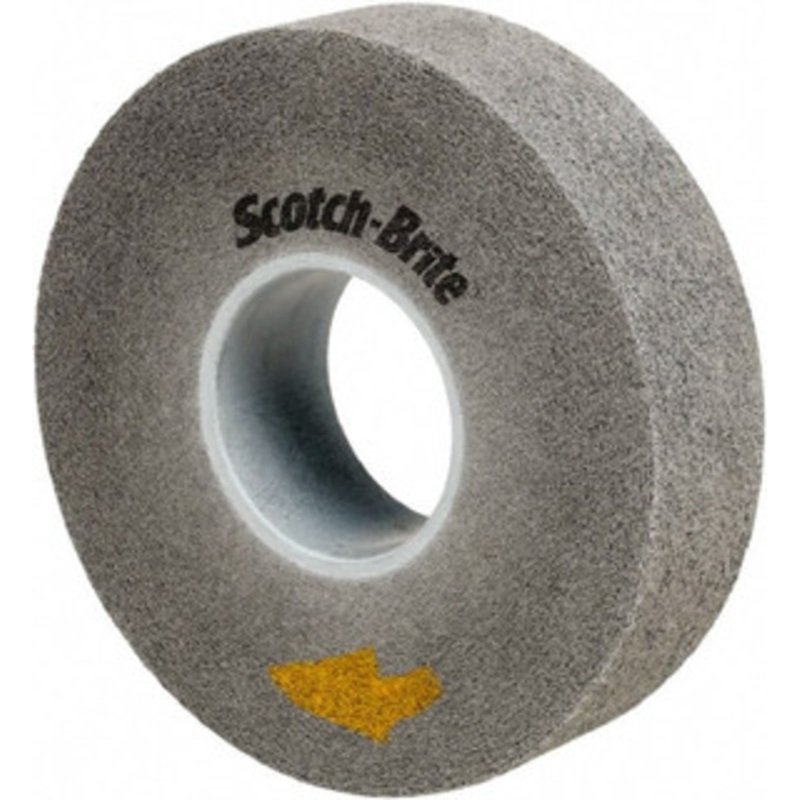 3M 8 Diam, 2 Face Width, 3 Center Hole, Fine Grade, Silicon Carbide Deburring Wheel Convolute, Soft Density 9 Grade, 4,500 RPM 7100023494 – 40530172