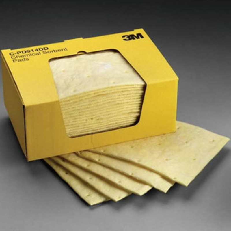 3M Pads, Rolls & Mats, Type: Pad, Application: Chemical, Capacity per Package (Gal.): 23.50, Length: 14-1/2, Width: 9-1/4, Material: Polyester, Polypropylene 7000001947 – 17015439