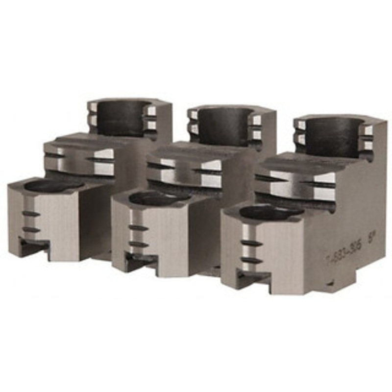 Bison 25 Max Chuck Diam Tongue & Groove Hard Lathe Chuck Top Jaws Steel, 2.047 OAW x 5 OAL x 3.228 OAH 7-883-325 – 08579757