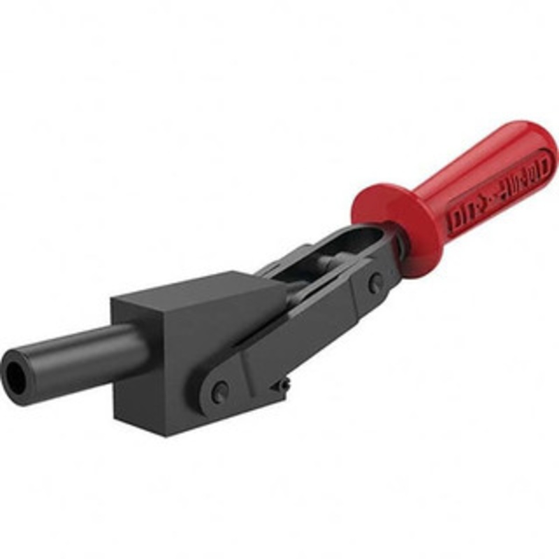 Destaco 5,800.07 Lb Load Capacity, Solid Base, Carbon Steel, Standard Straight Line Action Clamp 1.14 Plunger Diam, Straight Handle 5130-B – 81652331