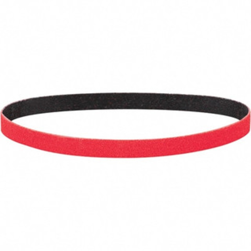 Dynabrade 1/2 Wide x 24 OAL, 36 Grit, Ceramic Abrasive Belt Ceramic, Coated, Y Weighted Cloth Backing, Wet/Dry 82569 – 30161897