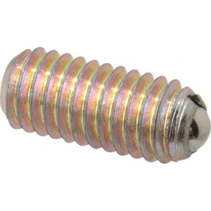 Gibraltar M6x1.0, 3.5mm Ball Diam, 14mm Body Length, 1mm Max Ball Reach, Threaded Ball Plunger Steel Body, Steel Ball, 6.29 Lb Initial End Force, 9 Lb Final End Force MSW10-4BHYZ-G – 06693337