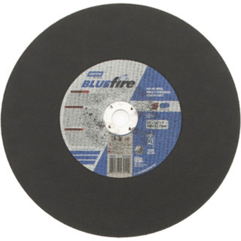 Norton 14 x 1/8, 1 Hole 30 Grit Zirconia Alumina Cutoff Wheel Coarse, 4,365 Max RPM, Use with Stationary Tools 66252843251 – 59963124