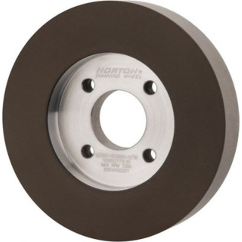 Norton 5 Diam, 1-1/4 Hole Size, 1 Overall Thickness, 320 Grit, Type 6 Tool & Cutter Grinding Wheel Extra Fine Grade, Diamond, Resinoid Bond 69014192221 – 73555609