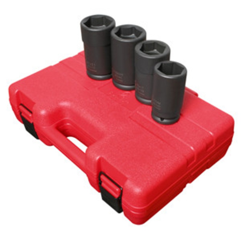 Sunex 4 Piece 3/4 Inch Drive Budd Wheel Impact Socket Set – SU4626