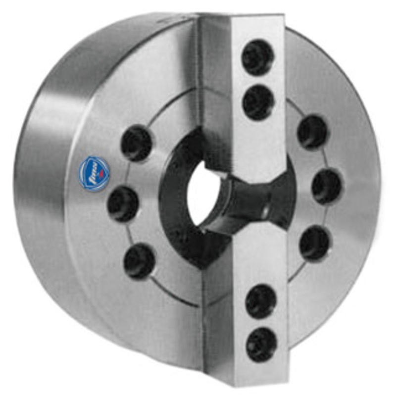 TMX 2-Jaw Large Hole Power Chuck, Plain Back, 10 inch – 3-782-1000