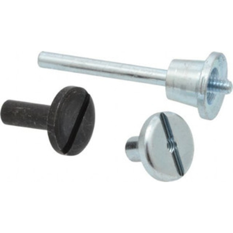 3M 1/8 Shank Diam Unitized Deburring Wheel Mandrel Compatible with 1 2 Diam x 1/8 Wide x 3/16 Hole Deburring Wheels 15013 – 01176049