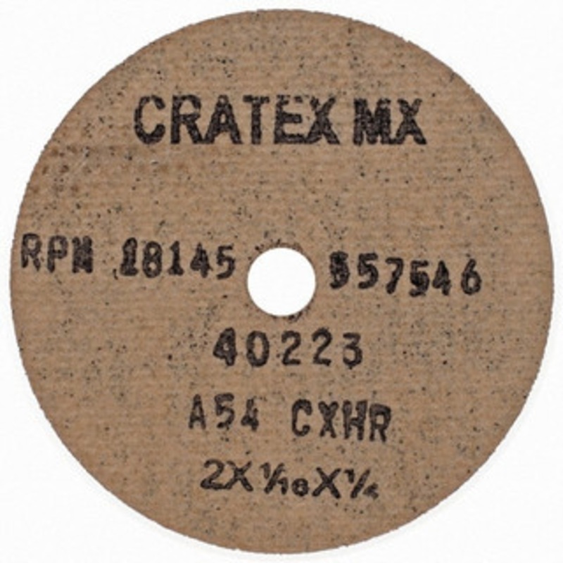 Cratex 2 Diam, 1/4 Hole, 54 Grit Aluminum Oxide Fiber Disc Coarse 40223 – 03596251
