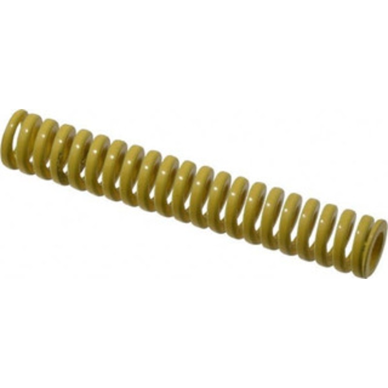 Danly 1/2 Hole Diam, 9/32 Rod Diam, 3 Free Length, Yellow Die Spring 10.1 Lb Max Deflection, 0.75 Max Deflection, Extra Heavy Duty, Chromium Vanadium Steel 9-0812-36 – 76016278