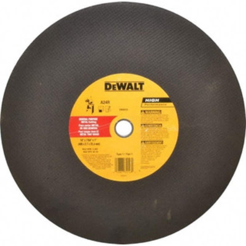 DeWALT 16 x 7/64, 1 Hole Aluminum Oxide Cutoff Wheel 3,800 Max RPM, Use with Stationary Tools DW8010 – 04063921