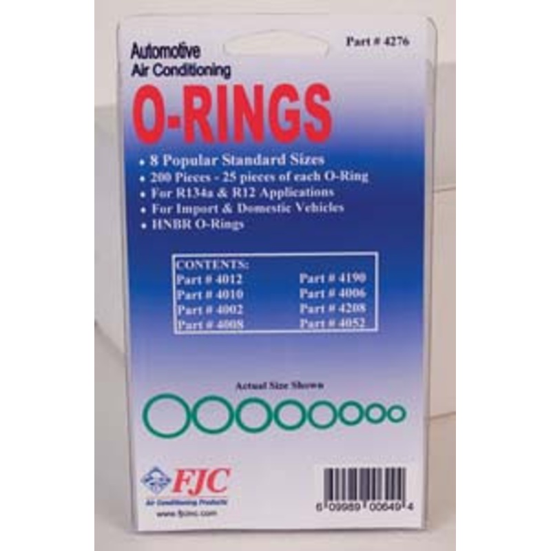 FJC Inc. O-ring Assortment- 8 Compartment – FJ4895