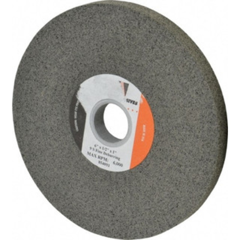 Standard Abrasives 6 Diam, 1/2 Face Width, 1 Center Hole, Fine Grade, Silicon Carbide Deburring Wheel Convolute, Hard Density 9 Grade, 6,000 RPM 7100114441 – 98689730