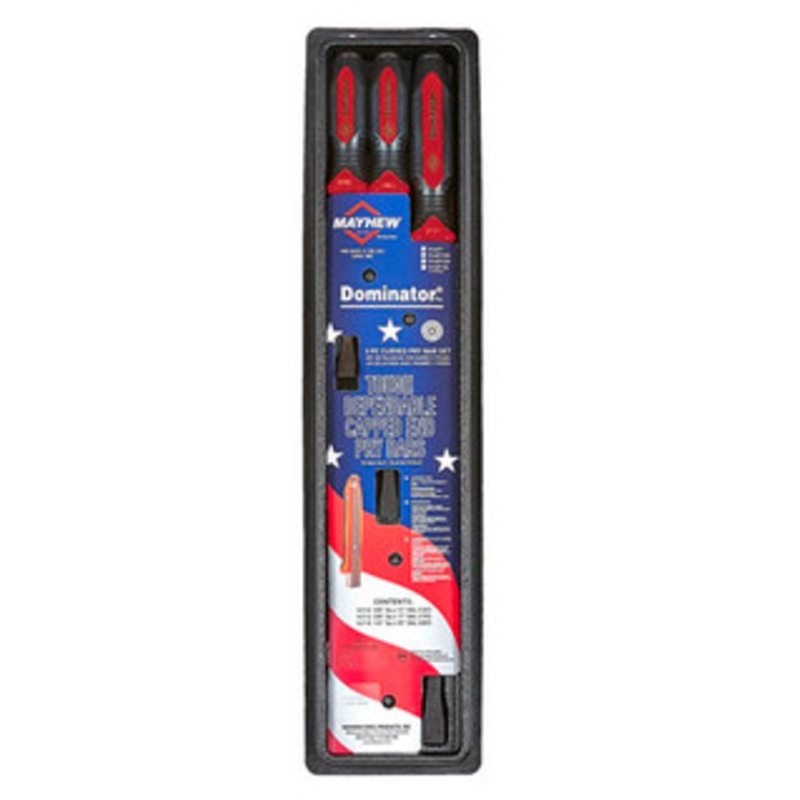 Mayhew 3 Piece Red Dominator Curved Pry Bar Red – MH14071
