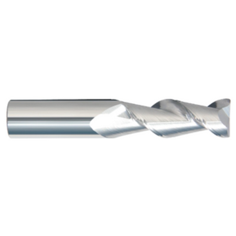 Rushmore USA 2 Flute Carbide Single End Mill, 3/16 Size & Shank Diameter, 5/8 Length of Cut, 2 Overall Length