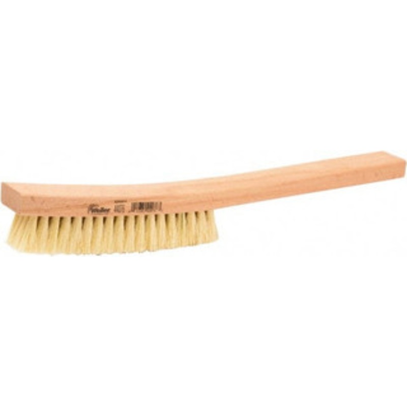 Weiler Abrasives 4 Rows x 18 Columns Tampico Plater Brush 5-1/4 Brush Length, 13 OAL, 1 Trim Length, Wood Shoe Handle 44076 – 82071598