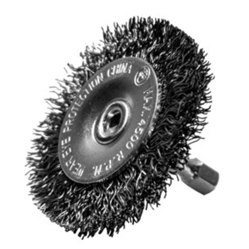 Century Drill & Tool 4 Fine Radial Hex Shank .0008 Wire Brush – CY76443