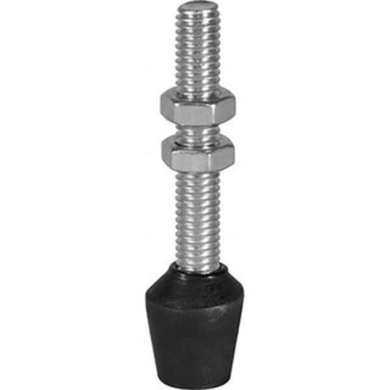 Destaco 1/4-20 Carbon Steel Cap Tip Clamp Spindle Assembly 28.45mm Thread Length, 38.1mm OAL, Flat Tip Cap, 1/2 Tip Surface Diam, Use with Squeeze Action Plier Clamps 424208 – 97720700