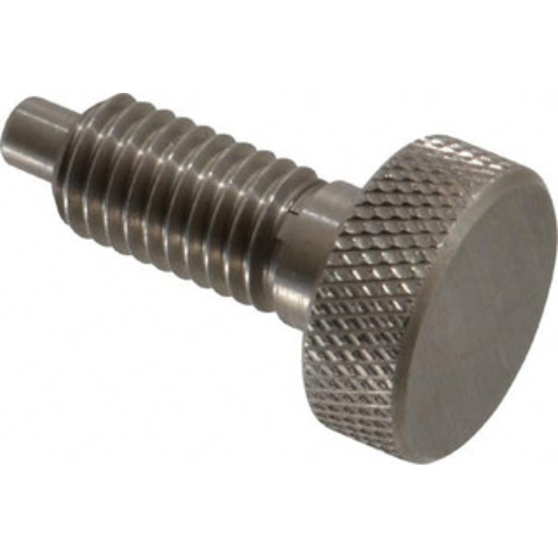 Gibraltar 1/2-13, 7/8 Thread Length, 1/4 Max Plunger Diam, 1 Lb Init to 10 Lb Final End Force, Knob Handle Plunger Knurled Knob, 1.13 Body Length, 7/8 Length Under Head/Shoulder, 1/4 Plunger Projection SKNL-4-G – 04455564