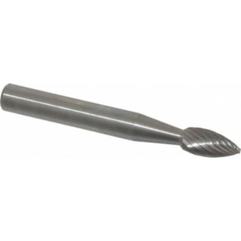 Made in USA 1/4 Cut Diam, 6mm Shank Diam, 14 Carbide Single Cut Cone Burr 2 OAL, 5/8 LOC SL-1MM-SC – 00468728