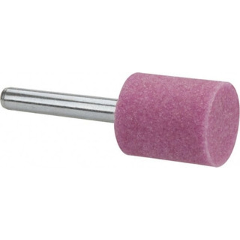 Tru-Maxx 3/4 Head Diam x 1 Thickness, W205, Cylinder End, Aluminum Oxide Mounted Point Pink, Medium Grade, 60 Grit, 32,950 RPM 66253292084 – 89679922